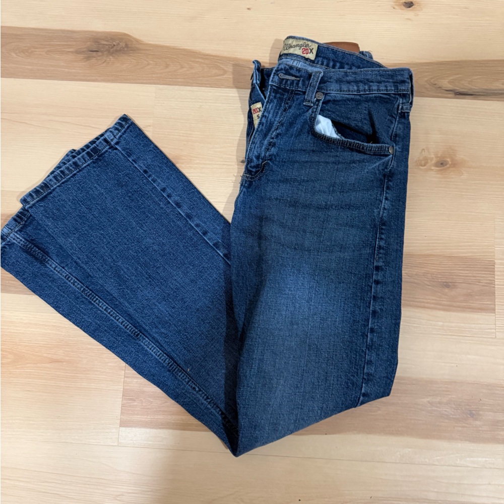 Wrangler Men's Dark Blue Straight Jeans 30x34